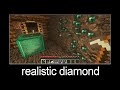 Minecraft wait what meme part 130 (realistic diamond)