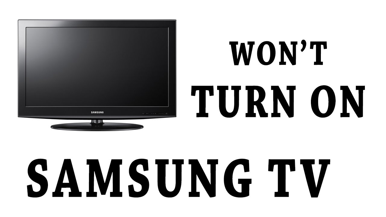 Samsung Tv Standby Red Light On Won T Turn On Youtube