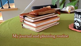 My journal and planning routine during a busy week | hobonichi weeks, a6, cousin, traveler’s company