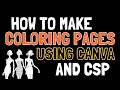 How to Make Coloring Pages using Canva & Clip Studio Paint