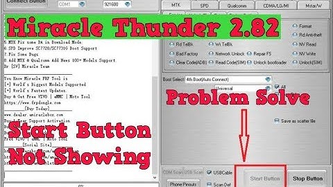 Miracle Thunder 2.82 Start Button Not Showing (Problem Fixed For Life Time 2020)|officialroms