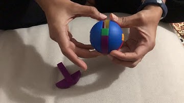 How to solve 9 piece ball puzzle or sphere ball puzzle