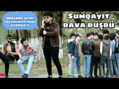 POLİSLƏR MƏNİ AXDARIR MALLARI TEZ GETİR!! ( SUMQAYIT  SOSİAL EKSPERİMENT #1)