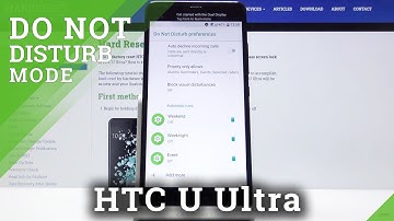 How to Mute All Sounds in HTC U Ultra - Activate DND Mode