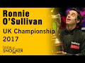 Ronnie O'Sullivan at the Snooker UK Championship 2017