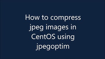 How to compress jpeg images in Linux with jpegoptim