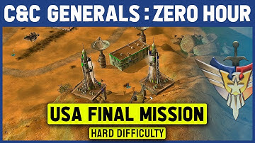 C&C Zero Hour - USA Final Mission 5 - Area Fifty-Two Speedrun [Hard / Patch 1.04] 1080p
