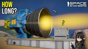 How Long Each Thruster Takes to Cook Engineer Test, Space Engineers