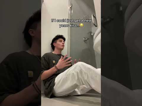 😘 Will I Get My New Years KISS?! 💋 | Brock and Boston #shorts #girlfriend