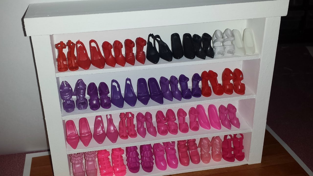 DIY barbie closet check out the shoe storage using daily pill dispensers, yourfashionplate.bl…