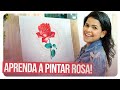 Como pintar uma Rosa Coral - PARA INICIANTES