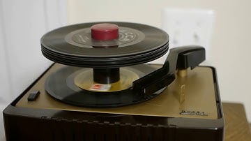 Decca P-907 test - stack of ten 45 RPM records