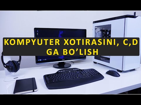 KOMPYUTER HDD QATTIQ DISKINI (C/D), BO’LISH VA DISKNI BIRLASHTIRISH