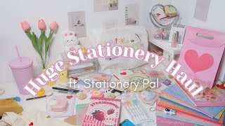 Huge spring stationery haul ft. Stationery Pal  Aesthetic School Supplies