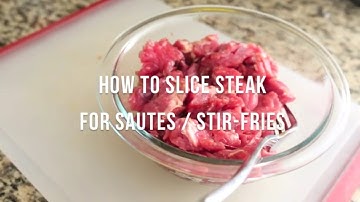 Slicing Steak for Stir-Fry | by @cooksmarts