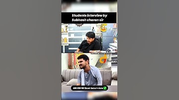 Student Interview By Subhash Charan Sir #subhashcharan #dhurina #shorts #youtubeshorts #trending