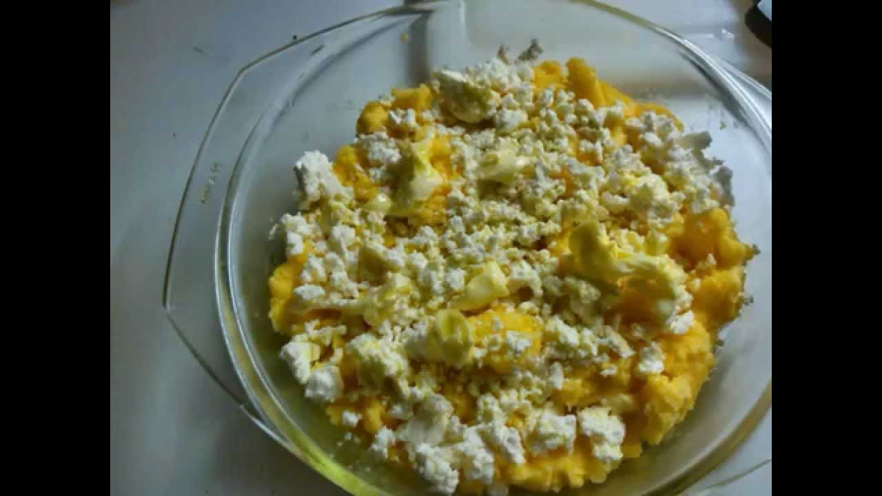 Polenta mit Schafskäse &amp;quot; Mamaliga mit Brinsa &amp;quot; - YouTube