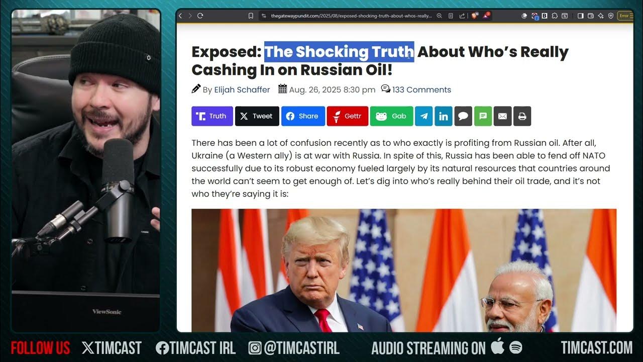 MAGA And MSM Accused Of Shilling For India Over Trump Tariffs | Tim Pool
