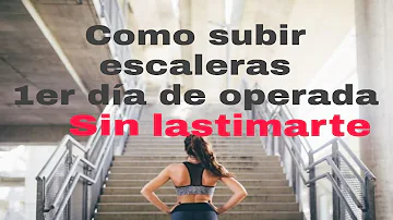 ¿Puedo subir escaleras después de una prótesis de rodilla?