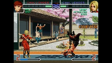 KOF 2002 Whip/Athena/Iori VS Ralf/Vice/Joe FT3