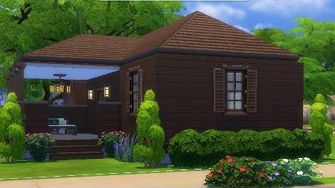Sims 4 Speed Build Tiny House Getaway Hut Newcrest Lets Play