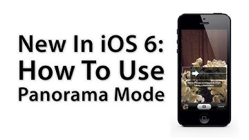 iOS 6 New Features - How To Use Panorama Camera Mode