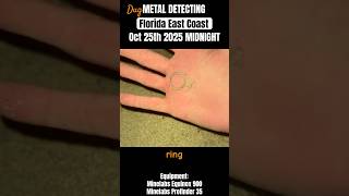 Beach Metal Detecting: Found a RING After Midnight! #metaldetecting #shorts #rarefinds