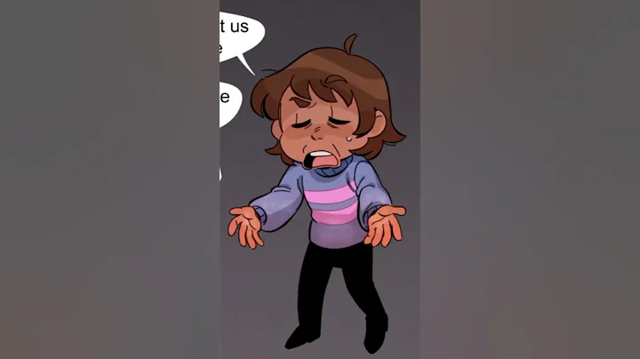 Frisk Did NOT Expect This From Chara 😂 #undertale #sanscomictv #shorts #undertalecomicdub