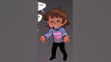 Frisk Did NOT Expect This From Chara 😂 #undertale #sanscomictv #shorts #undertalecomicdub