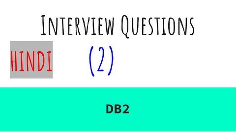 IBM i, AS400 Tutorial, iSeries, System i - 5 Interview Questions for IBM DB2_part2_HINDI