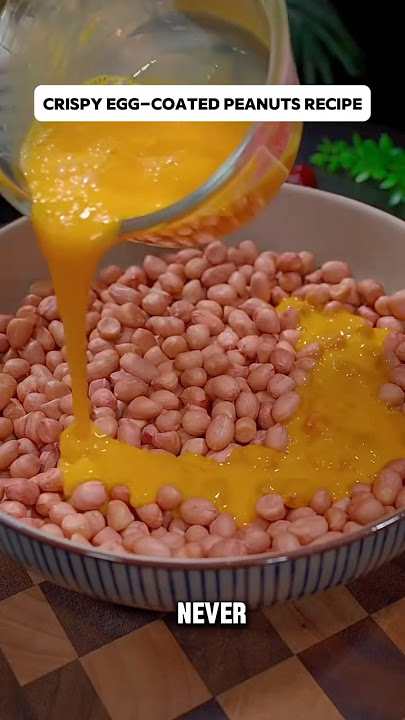 Kacang tanah renyah berlapis telur