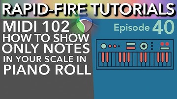 MIDI Hacks: Showing only notes from selected key in Piano Roll (Rapid-Fire Reaper Tutorials Ep40)