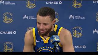 Stephen Curry PostGame Interview | Golden State Warriors vs Portland Trail Blazers