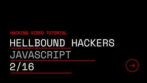 Hellbound Hackers - Javascript 2