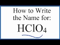 Naming and Properties of Acids