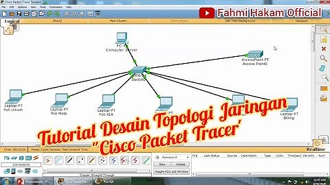 Desain Topologi Jaringan, menggunakan Aplikasi "Cisco Pakcet Tracer Student"