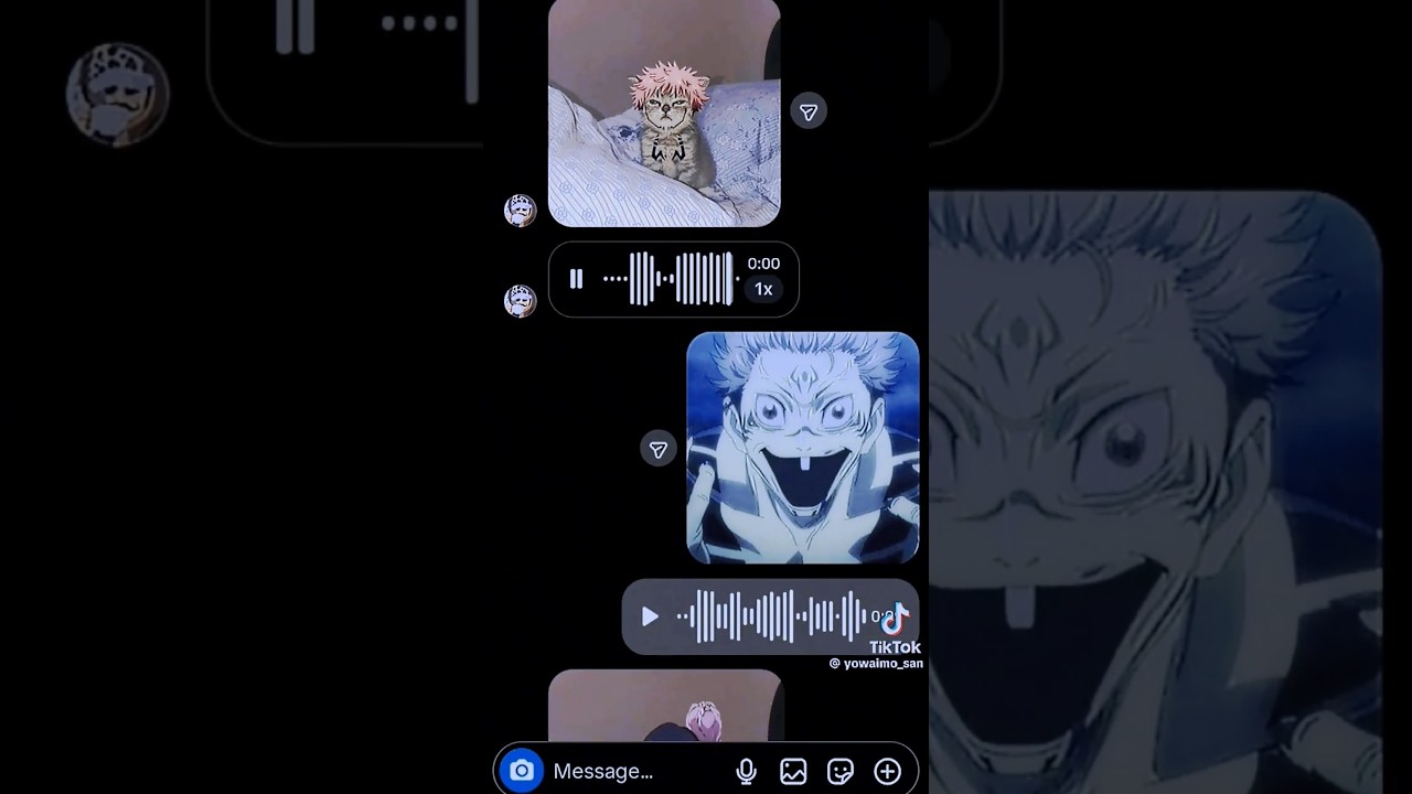 cat voice vs one toothed voice (JJK)