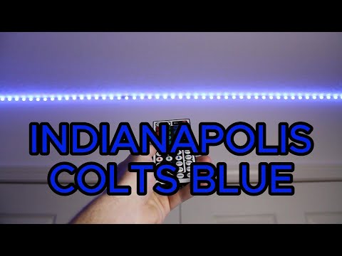 How to make INDIANAPOLIS COLTS BLUE on LED light strips!