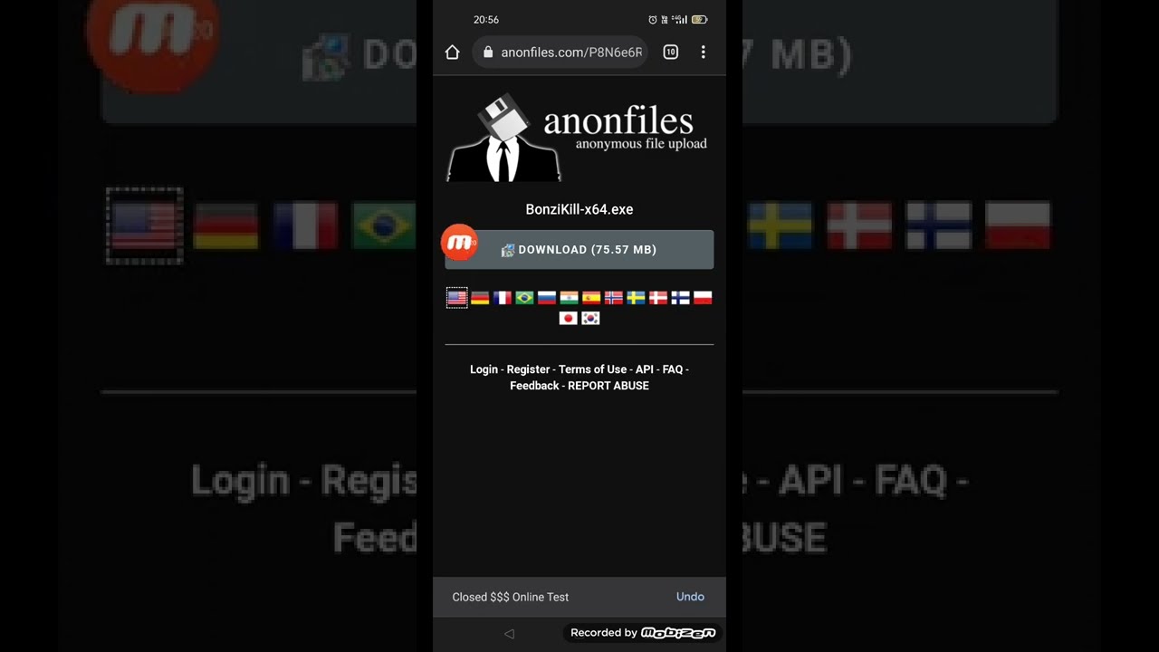 How to download files from AnonFiles