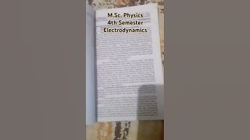 Electrodynamics//M.Sc.//Physics//4th semester// Allahabad State University//#mscphysics #physics