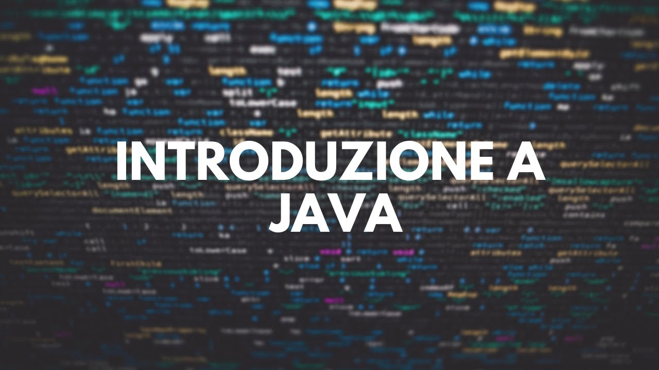 10. Introduzione a Java | Laboratorio Fondamenti di Programmazione ...