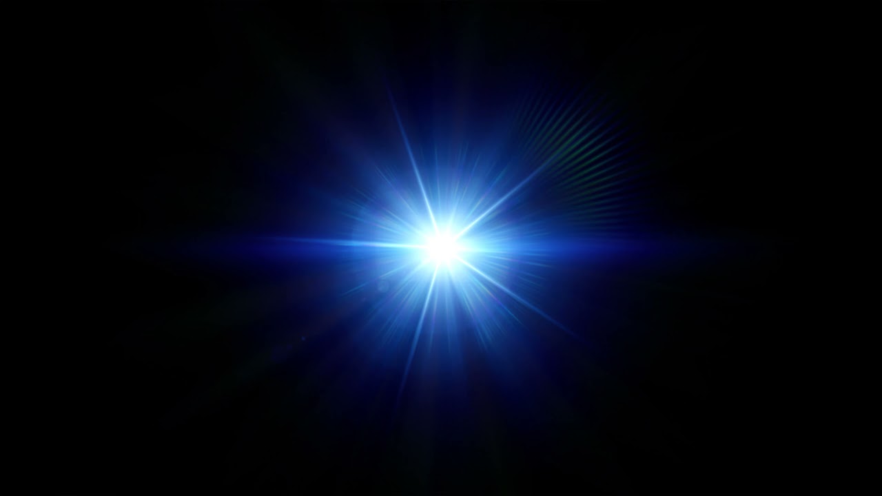 Abstract Blue Light In Black Background YouTube