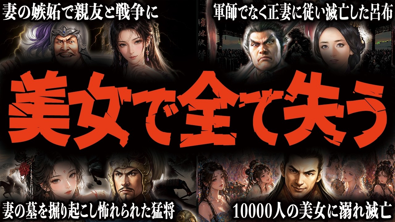 三国志の美女に人生を壊された男たちの悲惨な末路7選
