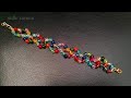 ⚜️Beautiful Bracelet with left over beads/ Wristband/Pulsera colorida con cuentas sobrantes/Tutorial