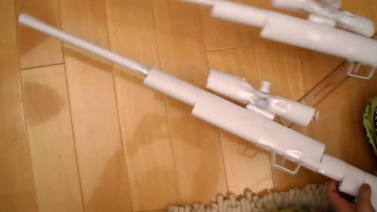 How to make a Paper Sniper Rifle that Shoots Tutorial Easy