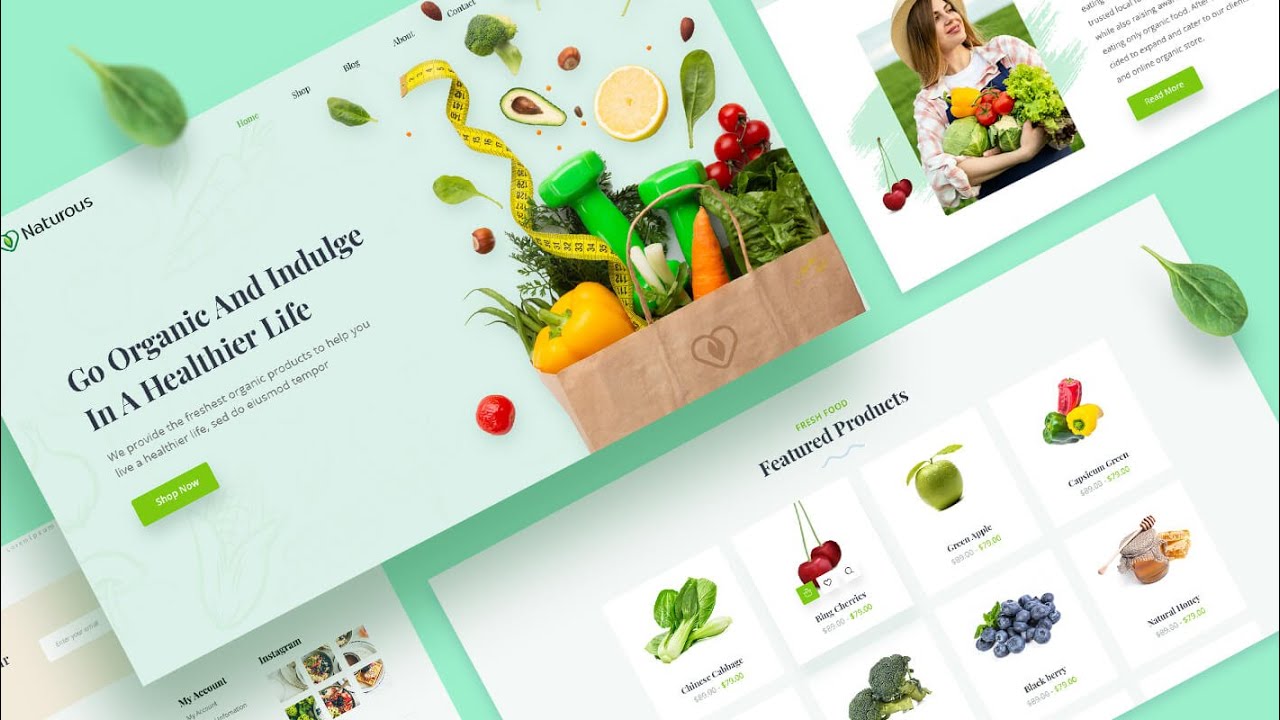 How To Create A Stunning Online Organic Store site Using FREE