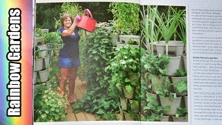 Whats Growing in April? Vertical Container Garden & Square Foot Garden Tour
