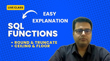 Difference between Round and Truncate explained in Live online class | with Ceiling & Floor function