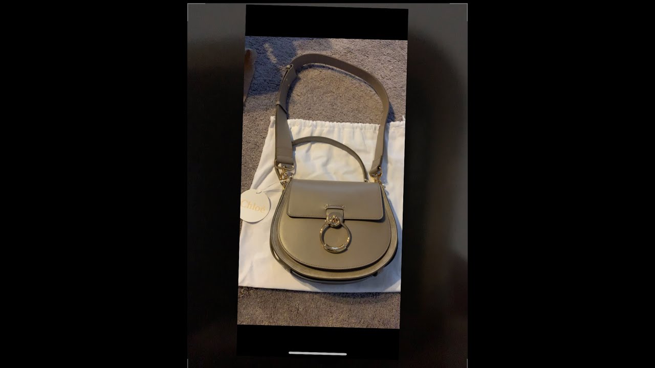 Chloe Tess Bag review thoughts on large vs small mottey grey colour