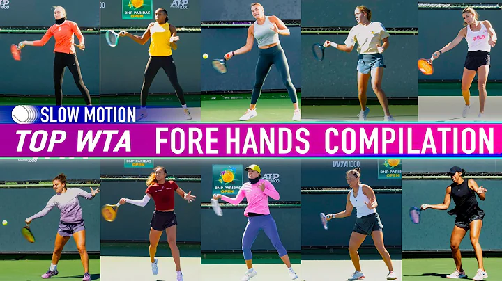 Top WTA Forehands Slow Motion Compilation (2025)